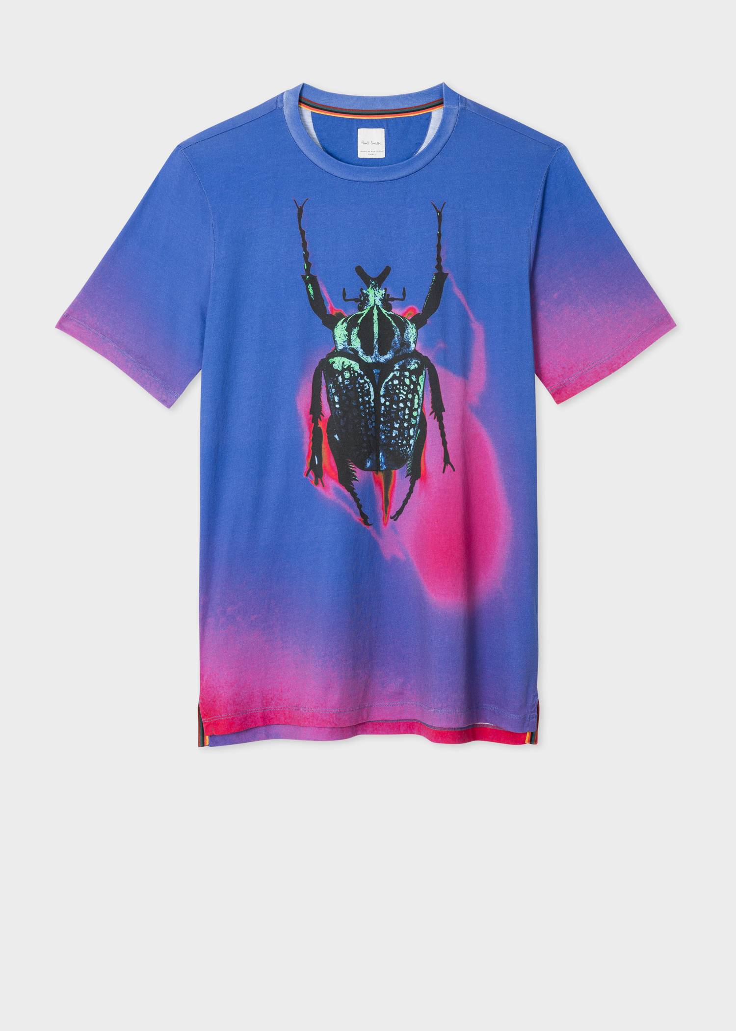 Front view - Men's Violet Gradient 'Beetle' T-Shirt Paul Smith
