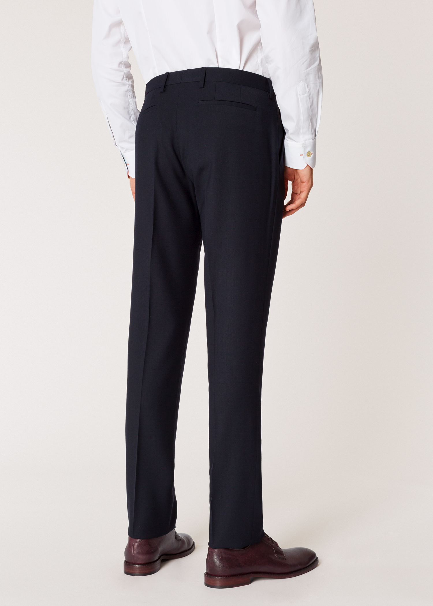 Men's Slim-Fit Navy Wool 'A Suit To Travel In' Pants - Paul Smith US