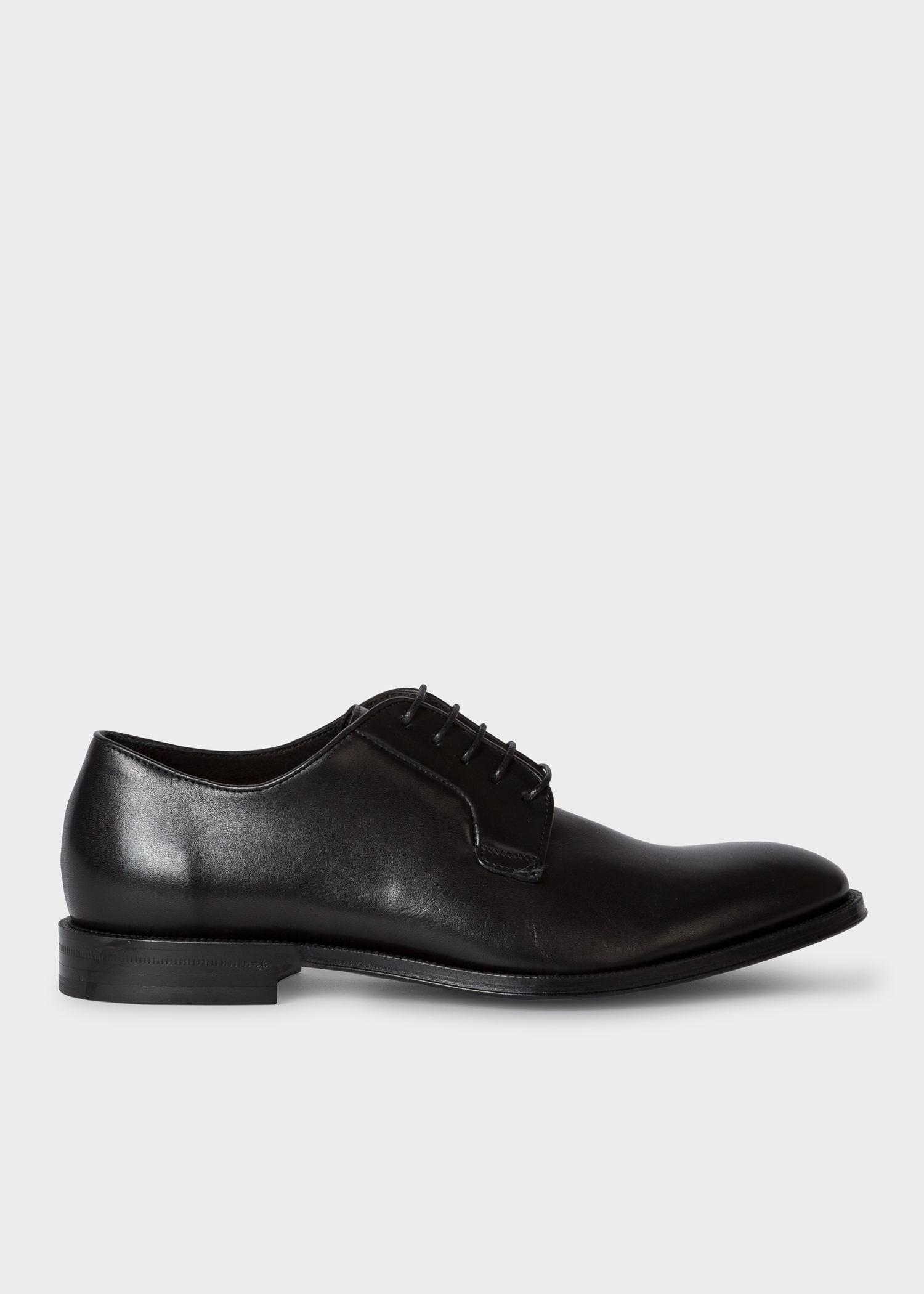 Men's Black Leather 'Chester' Flexible Travel Shoes by Paul Smith