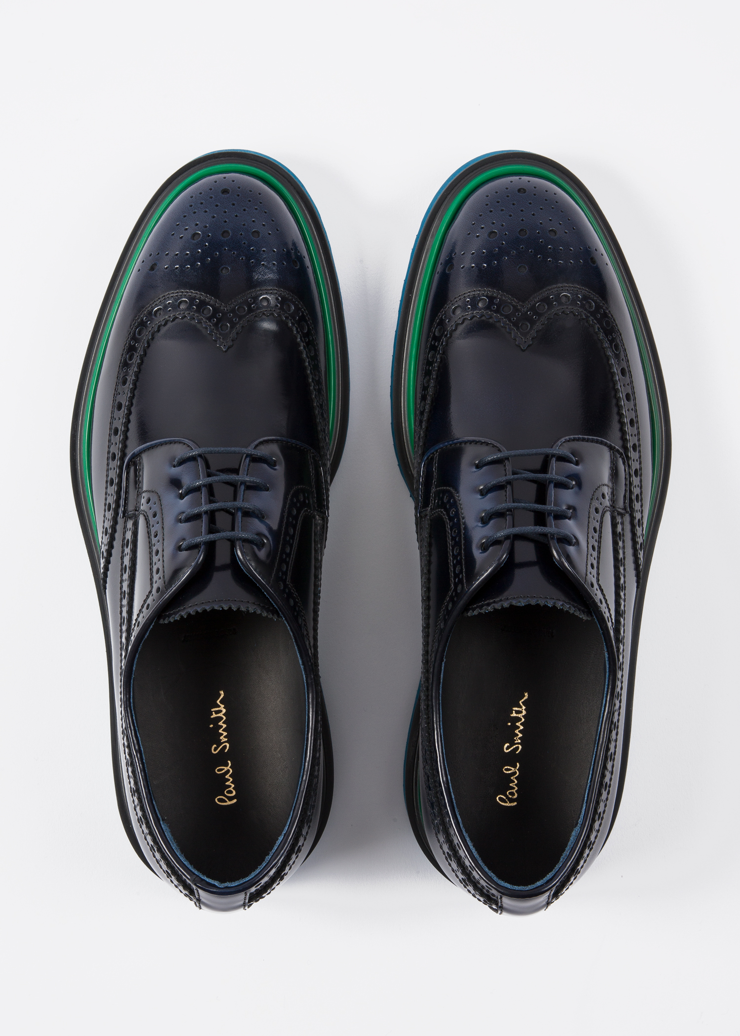 brogues leather soles navy smith paul dark petrol down crispin