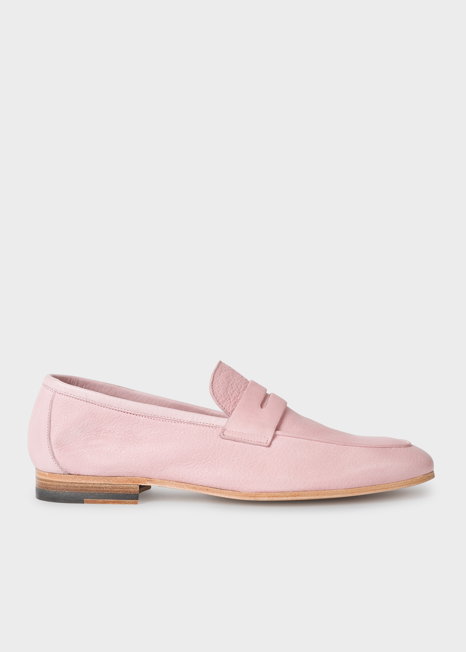 Men's Dusky Pink Leather 'Glynn' Loafers