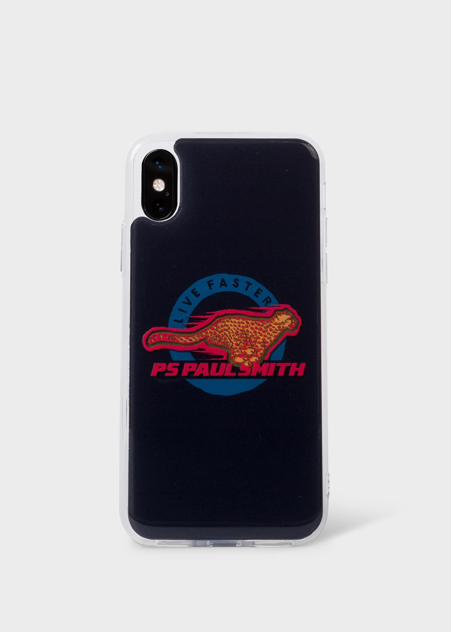 Front view - 'Live Faster' iPhone X Case Paul Smith