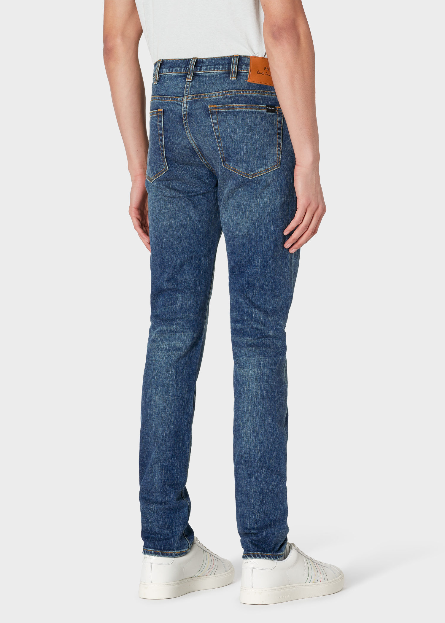 Men's Slim-Fit Antique-Wash 'Crosshatch Stretch' Jeans