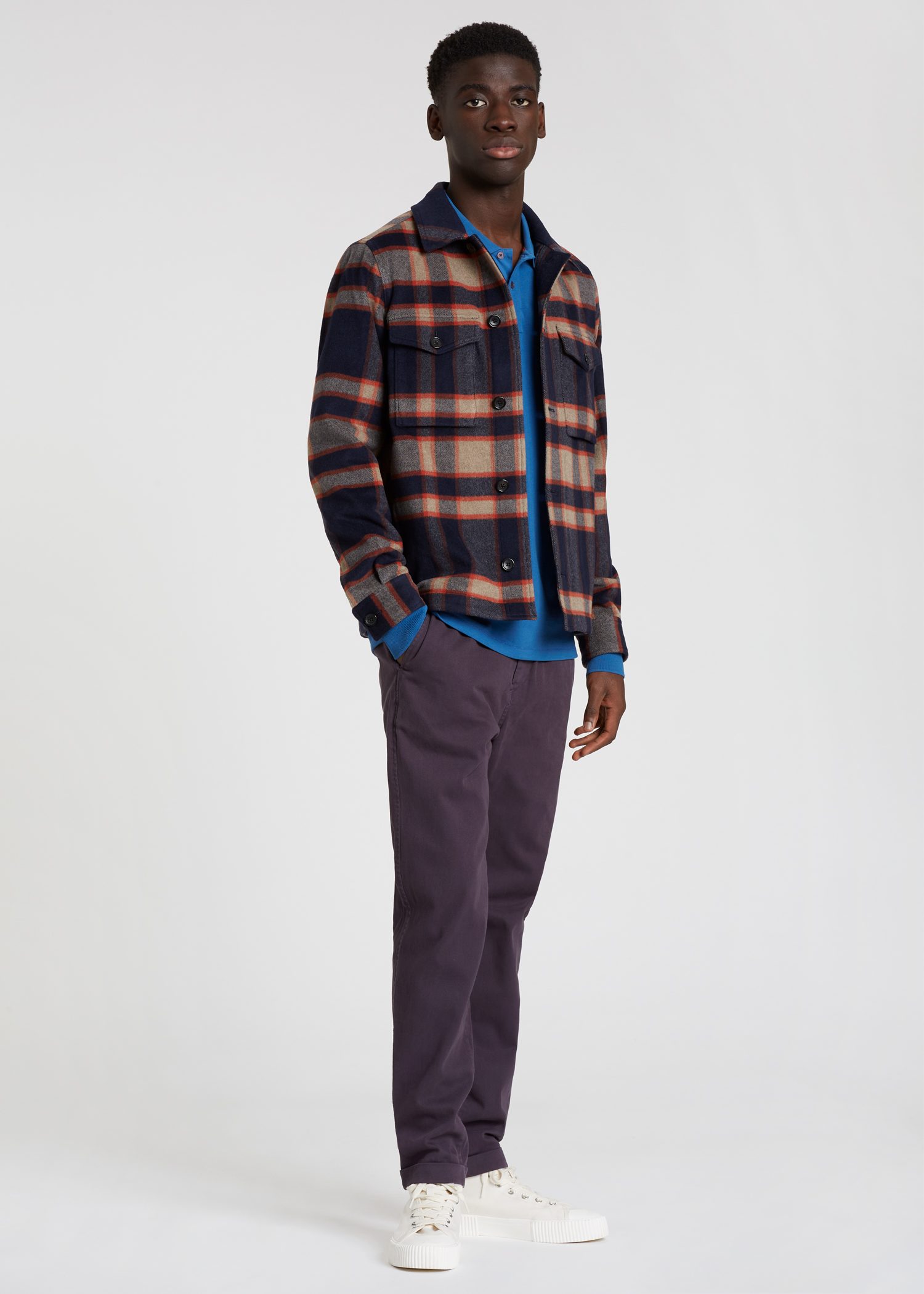 polo shirt with flannel