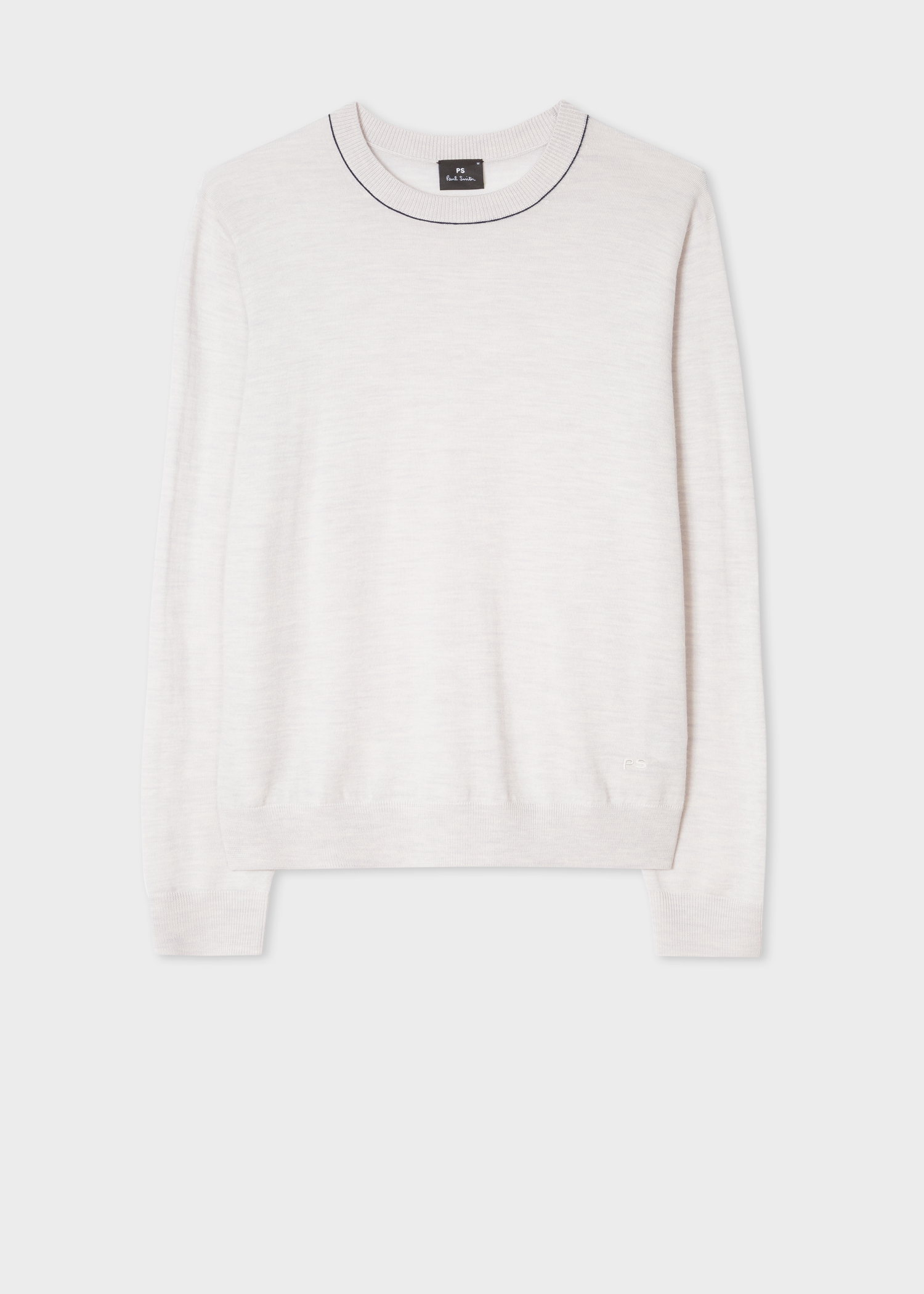 Front view - Men's Ecru Merino-Wool Sweater Paul Smith