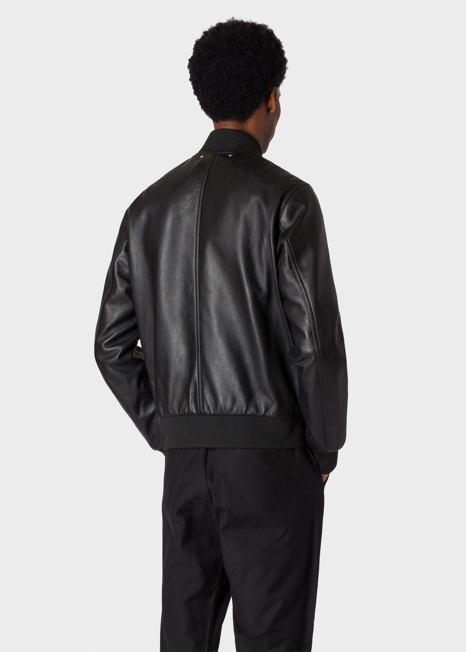 Men S Black Leather Er Jacket