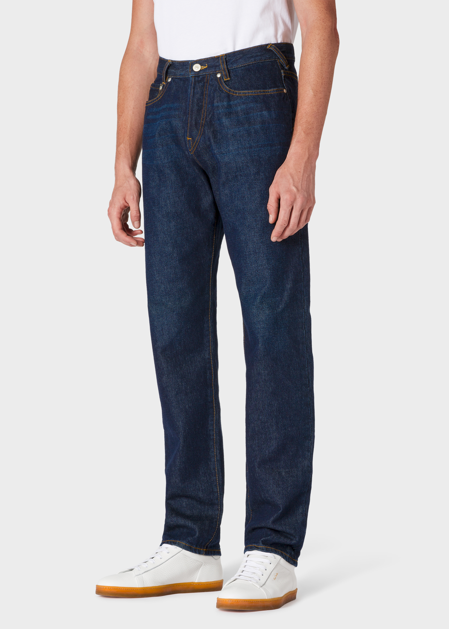 Men's Classic-Fit 'Organic Salt & Pepper' Dark Wash Jeans
