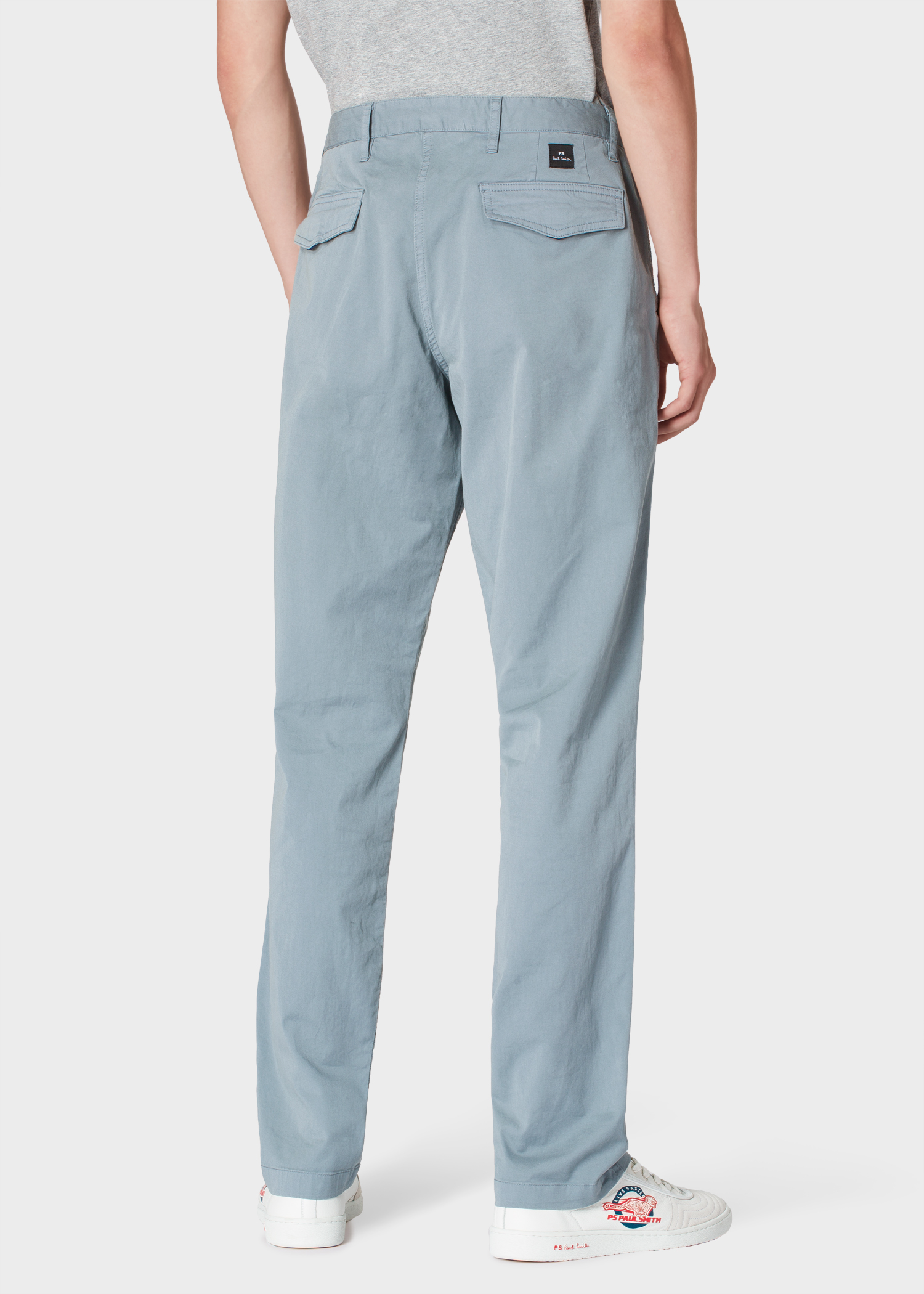 Homme En Fuseau Gris Coton Coupe Chino Stretch Pantalon f7gYyvIb6