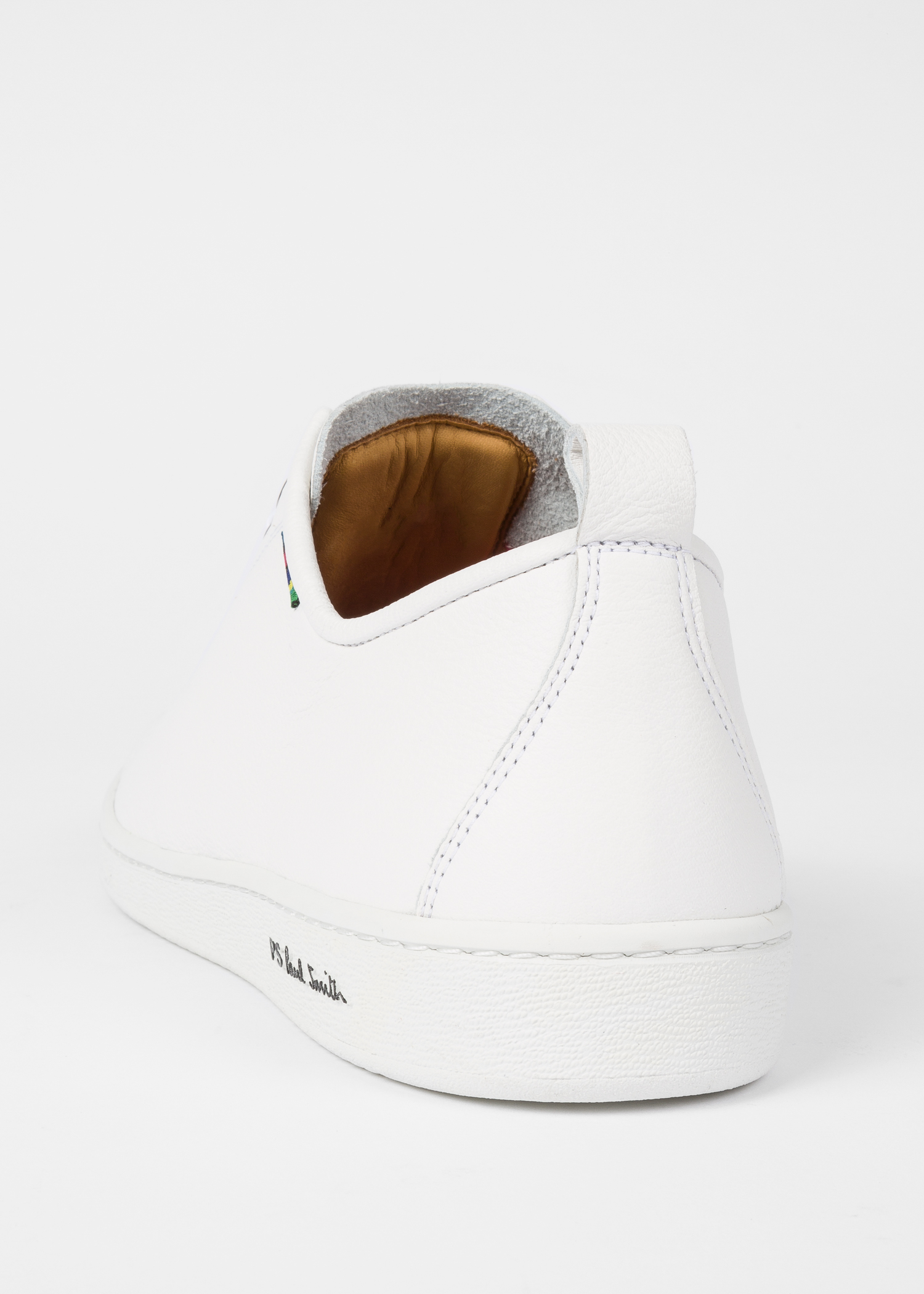 Men's White Calf Leather 'Miyata' Trainers by Paul Smith