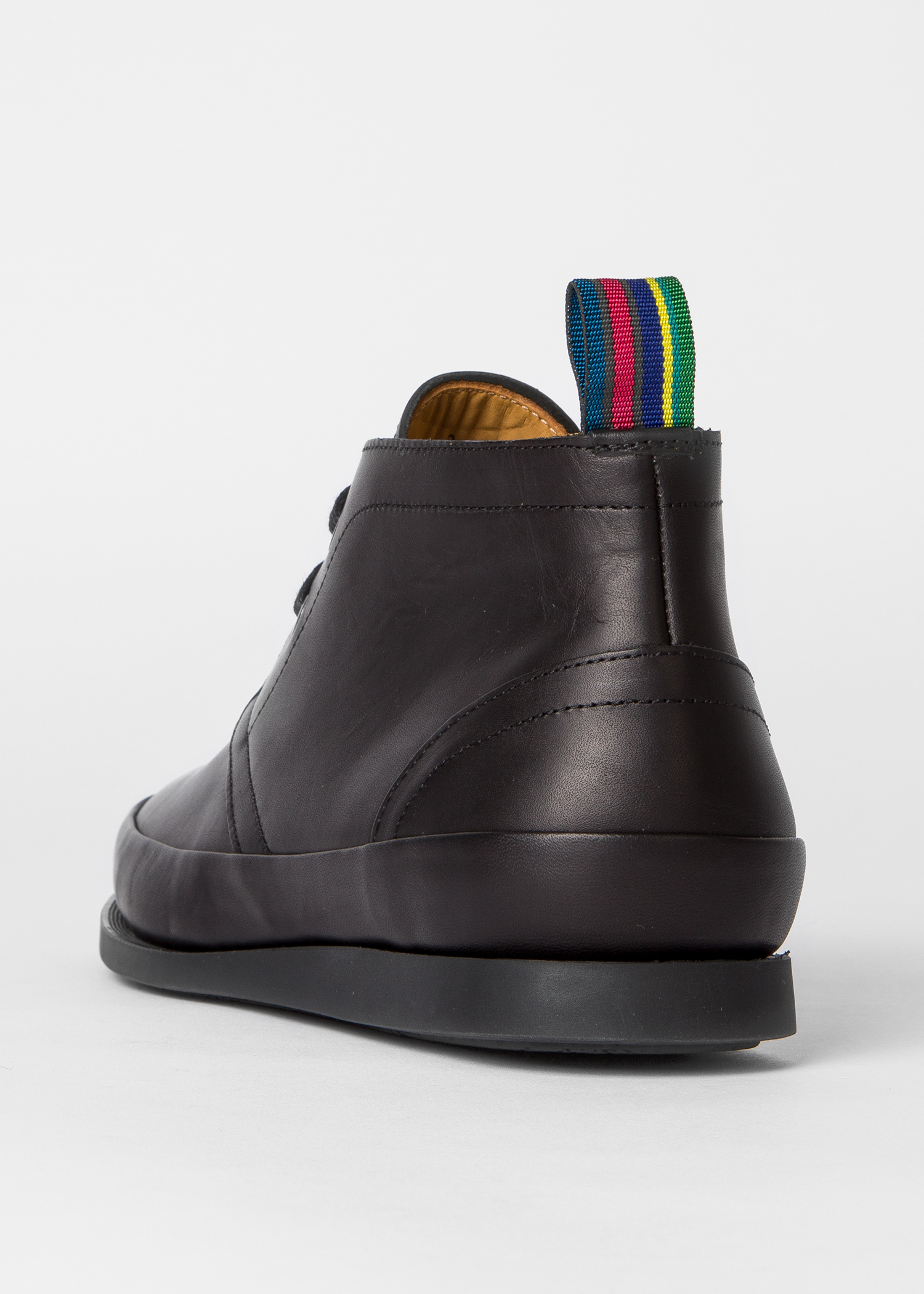 Men's Black Leather 'Cleon' Boots by Paul Smith