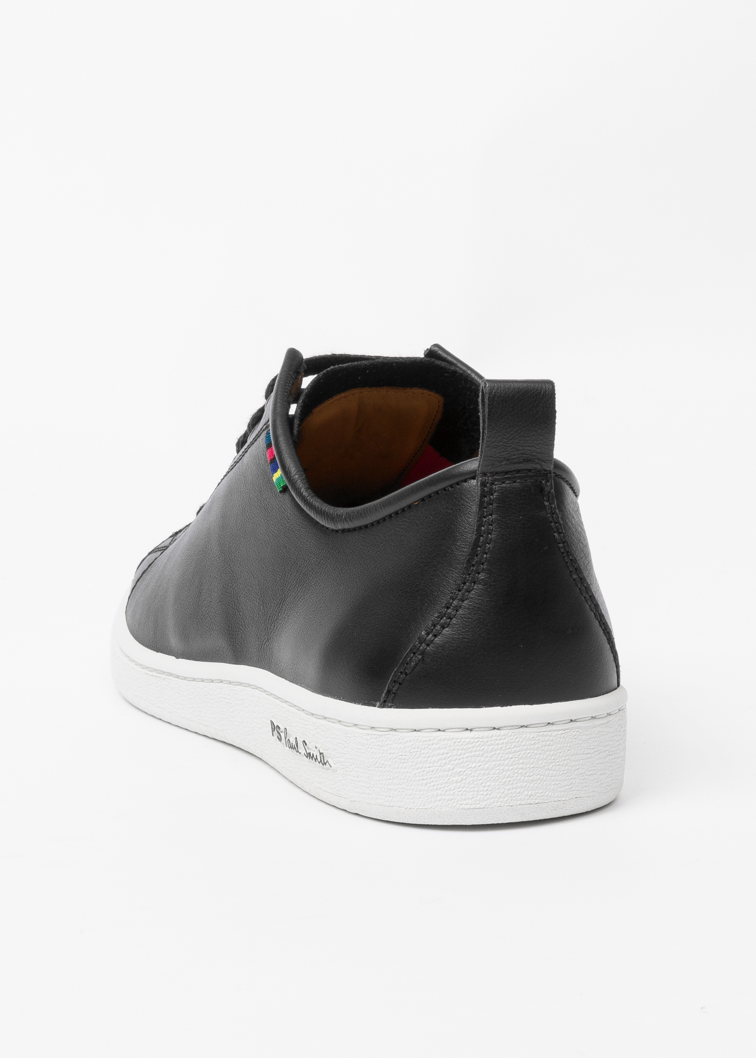 Men's Black Calf Leather 'Miyata' Trainers by Paul Smith