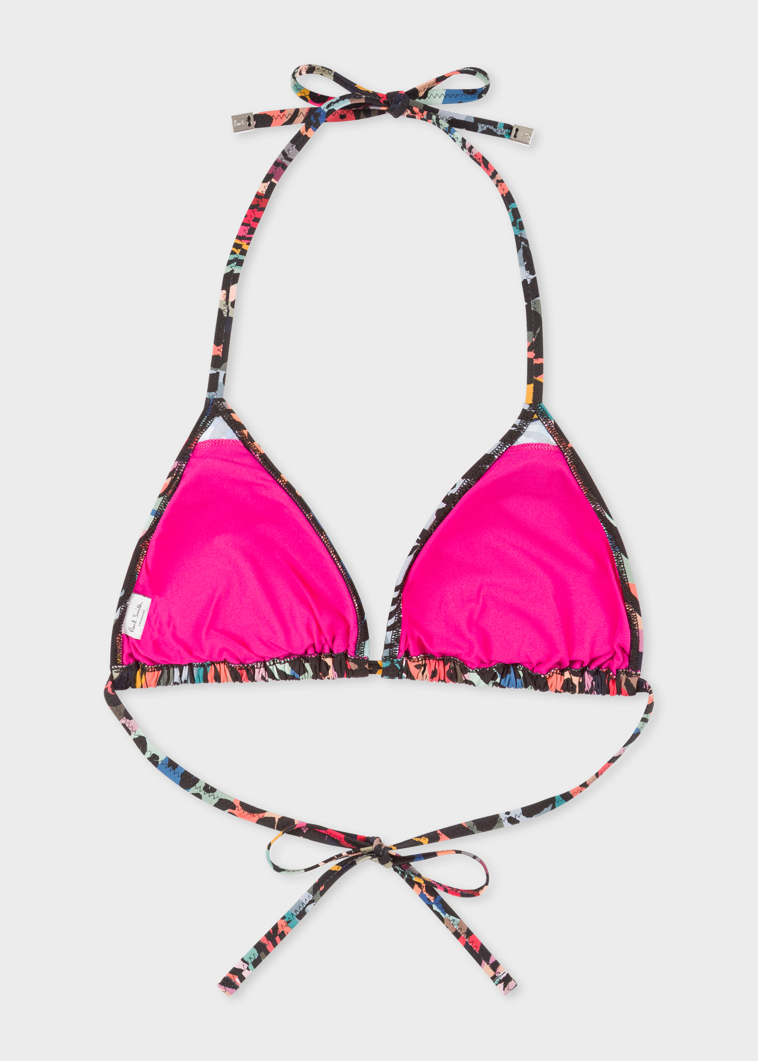 hamer Salie Oven Women's 'Zebra & Swirl' Print Triangle Bikini Top