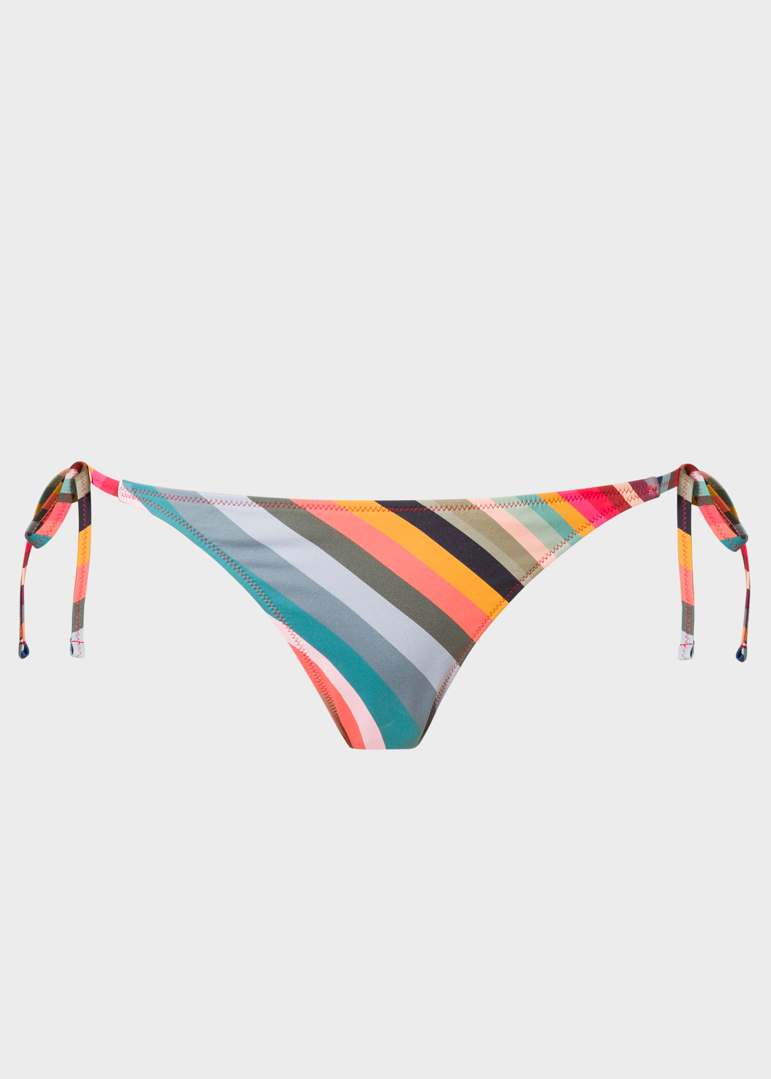 Front view - Women's 'Swirl' Print Tie-Side Bikini Bottoms