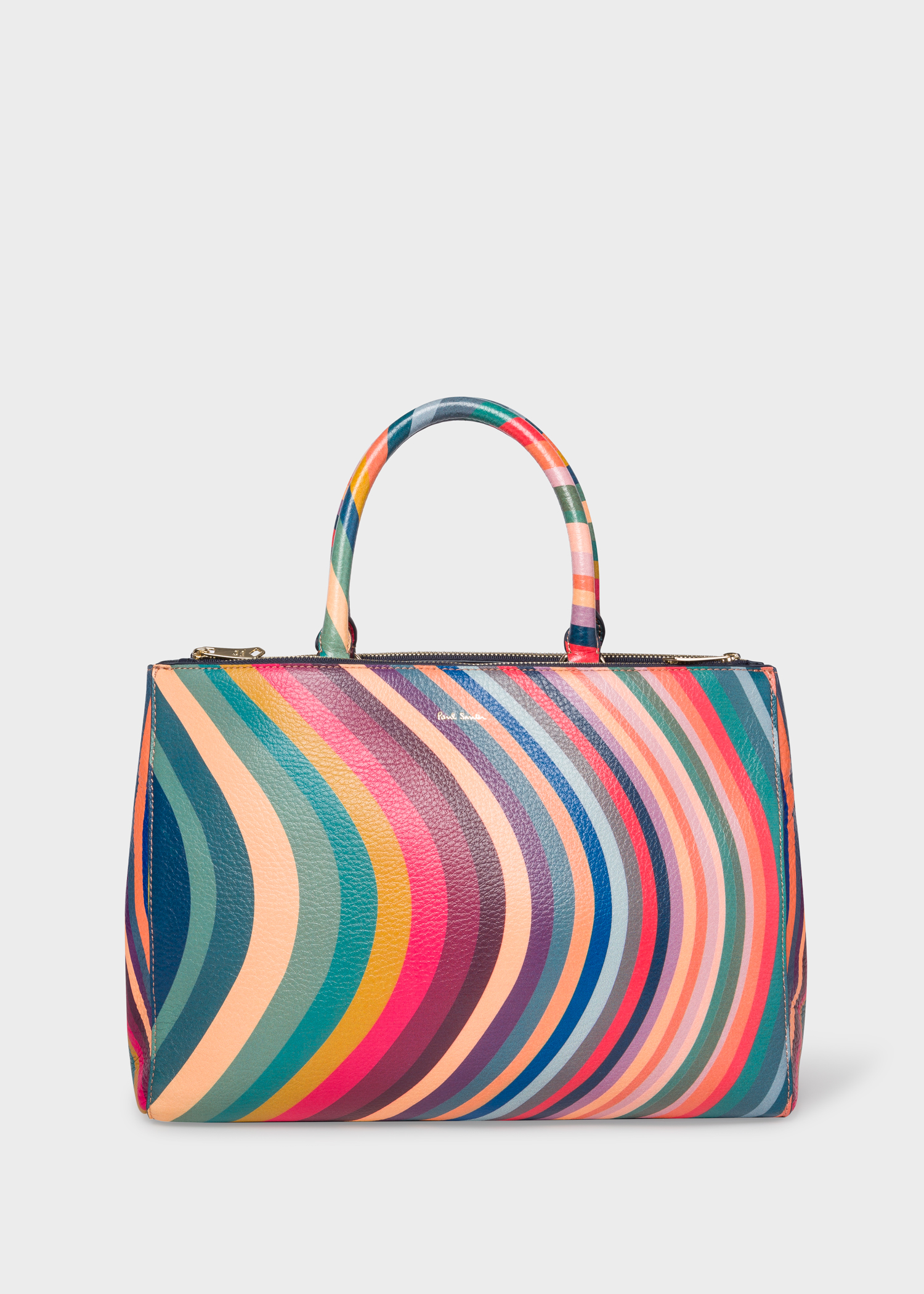 Women S Swirl Print Leather Tote Bag Paul Smith Asia Women S Swirl Print Leather Tote Bag Paul Smith
