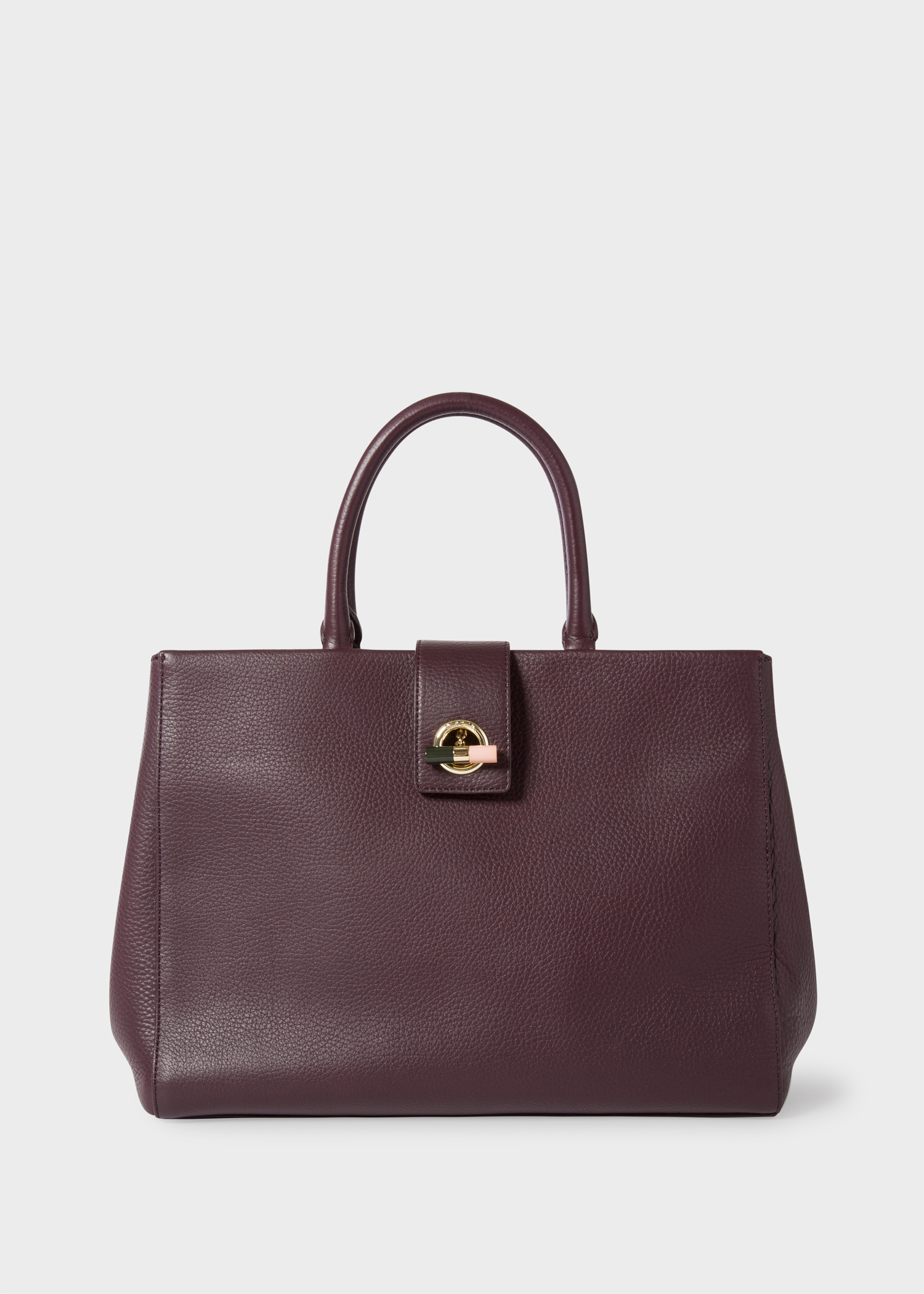 Women S Burgundy T Bar Leather Tote Bag Paul Smith Hong Kong Women S Burgundy T Bar Leather Tote Bag Paul Smith