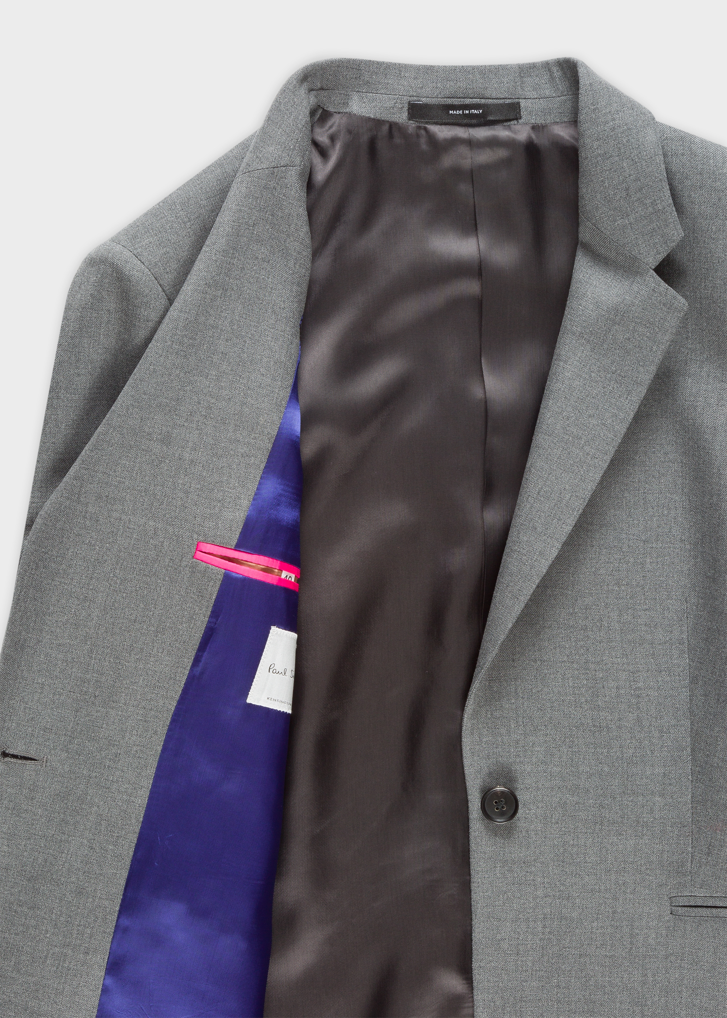 Grey marl single button boyfriend jacket