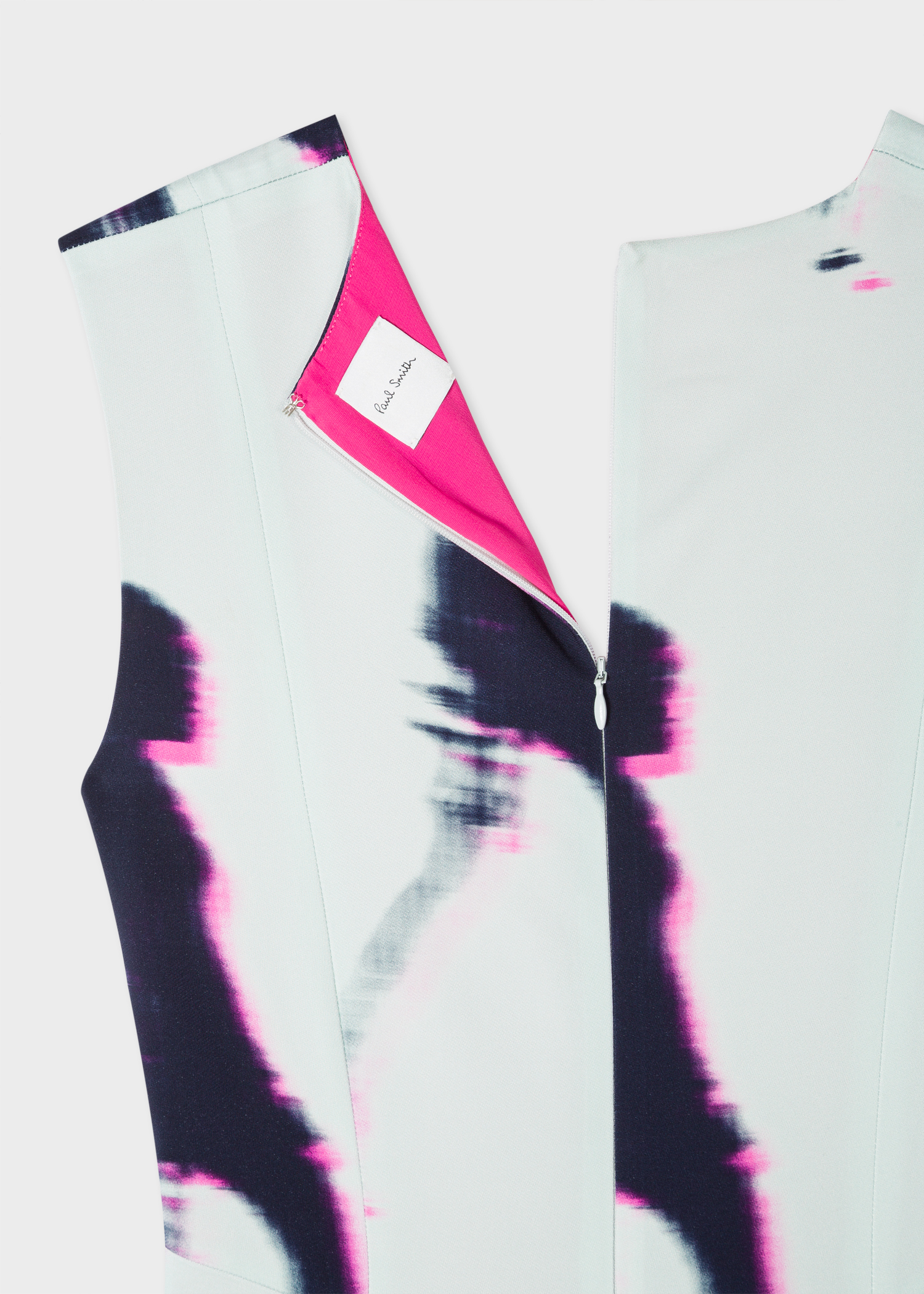 Zip view - Women's Mint 'Walker' Print V-Neck Midi Dress Paul Smith