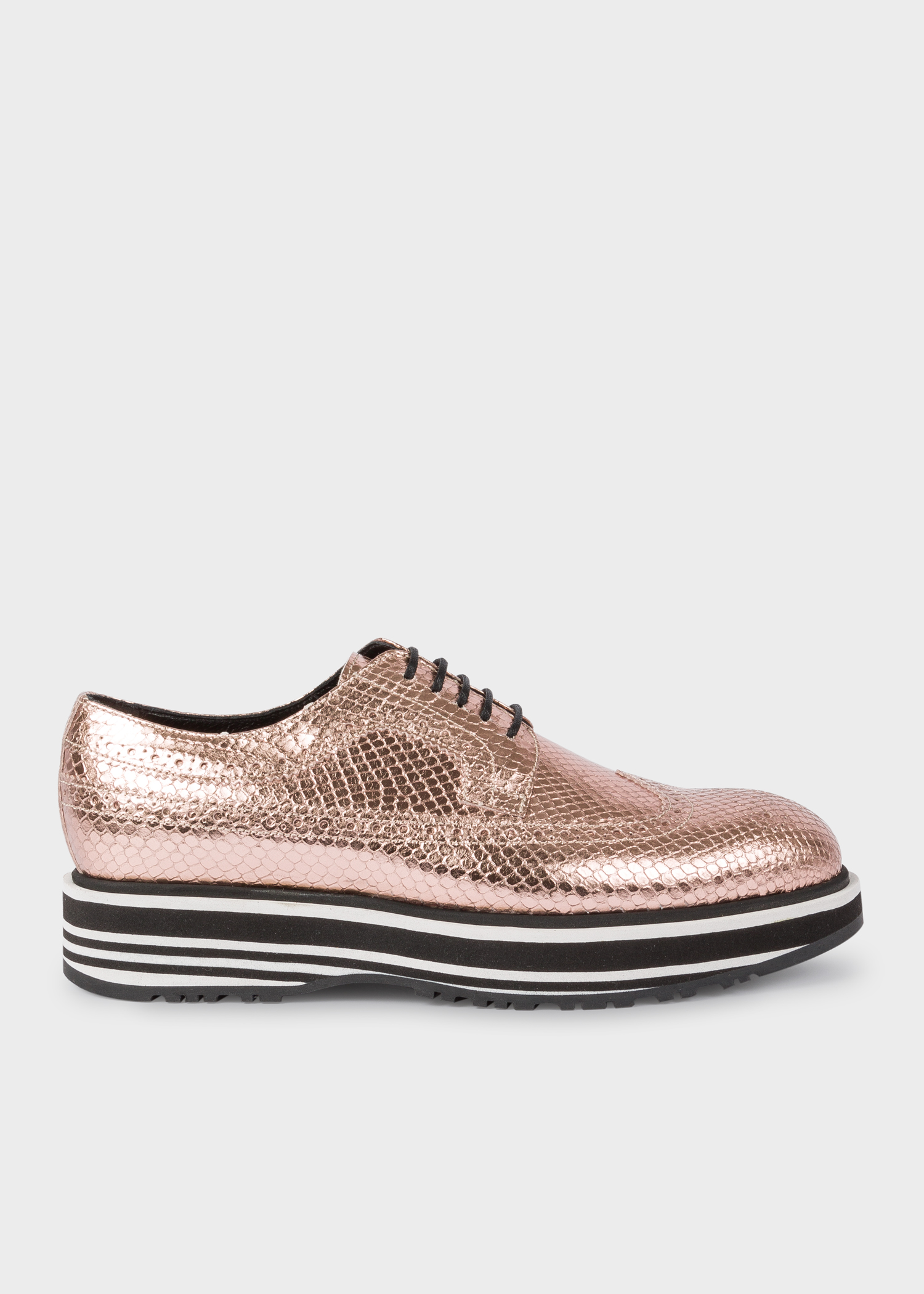 womens gold brogues