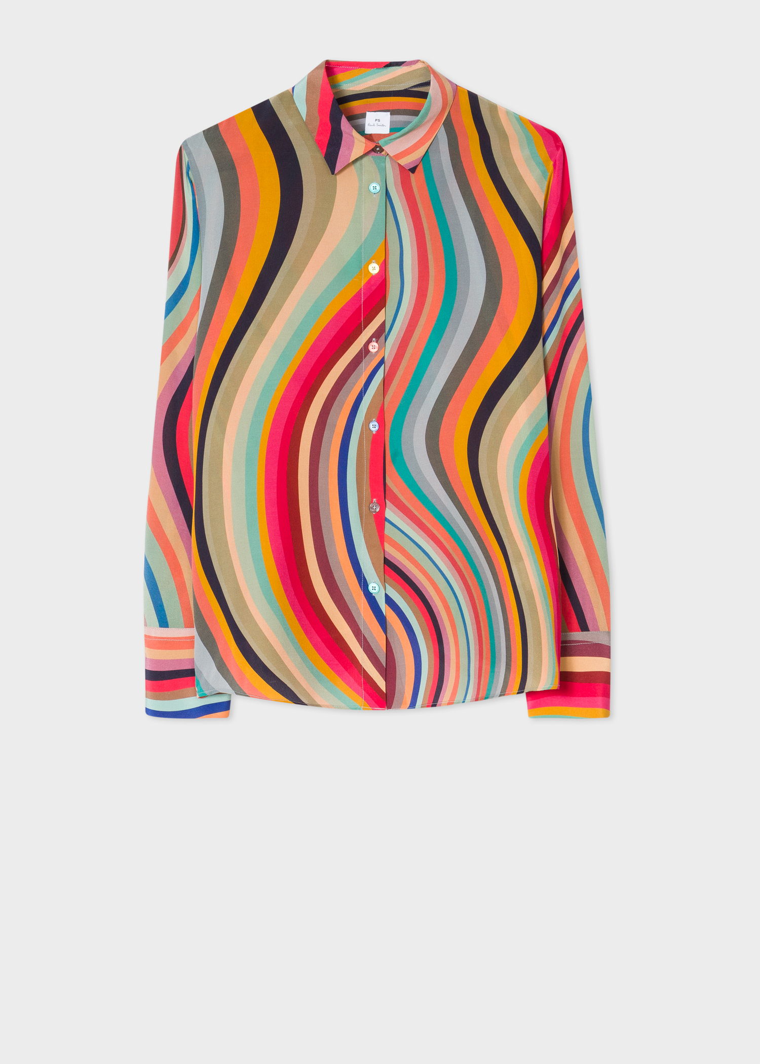 Women's 'Swirl' Print Silk Shirt - Paul Smith Europe