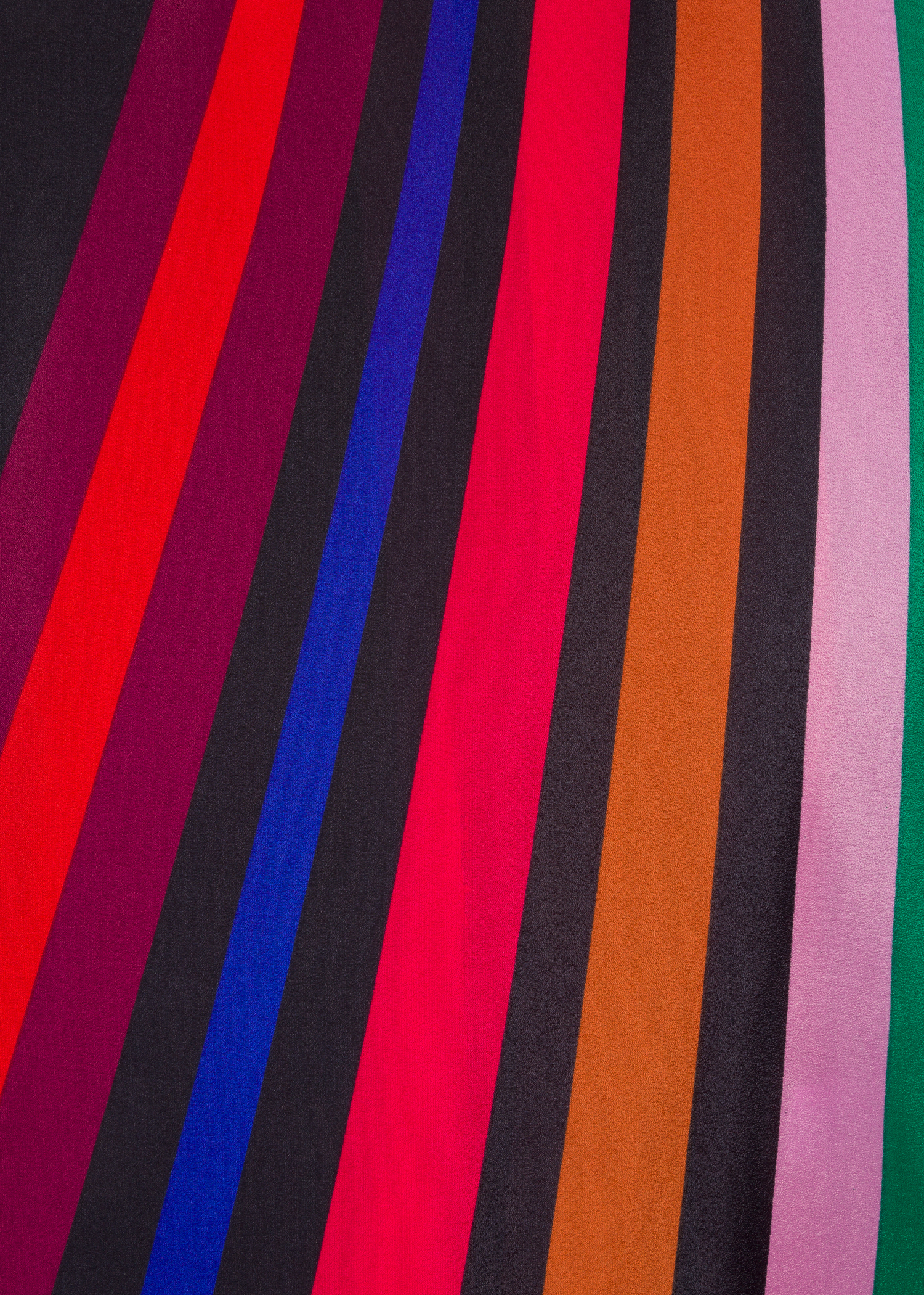 close-up view - Women's Black 'Live Faster Stripe' Top Paul Smith