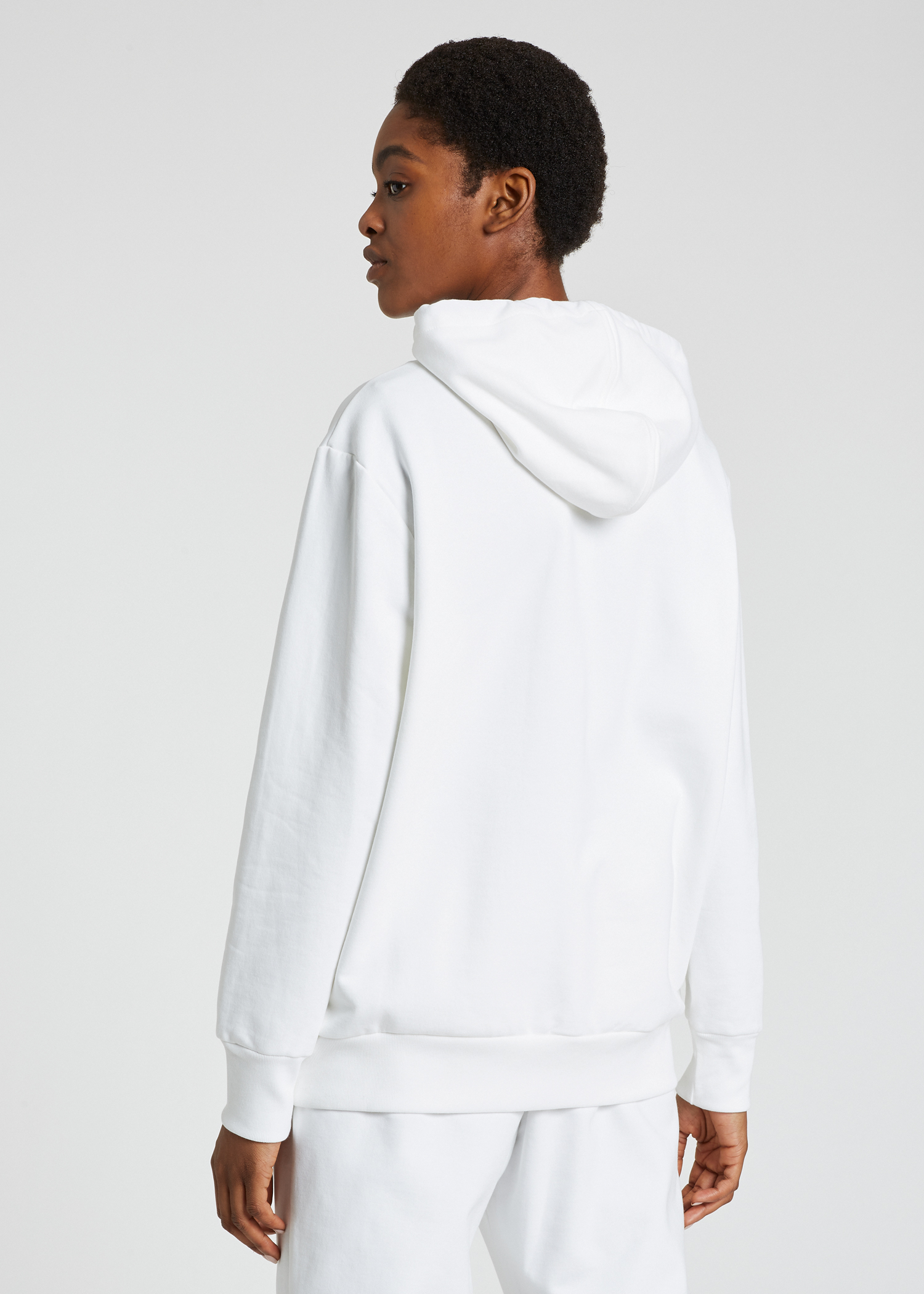 Women s White Zebra Logo Hoodie