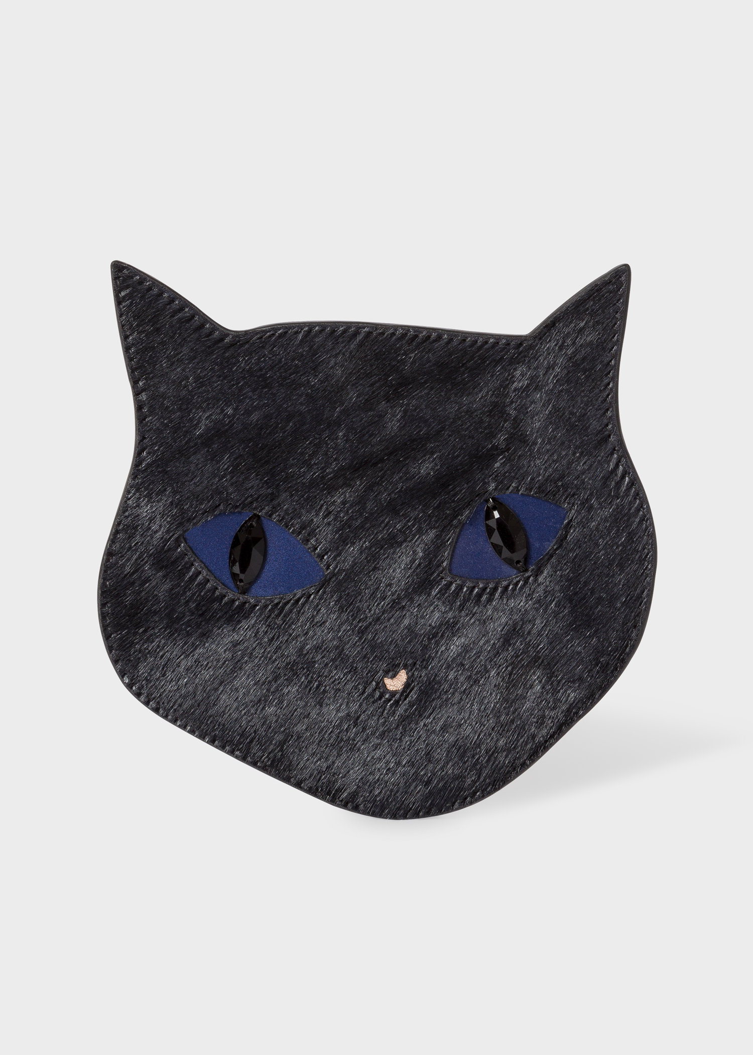 Women's Black 'Cat' Zip Pouch - Paul Smith